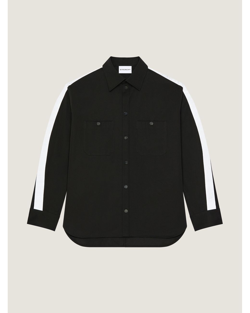 Givenchy Black Couture Seam Overshirt for men