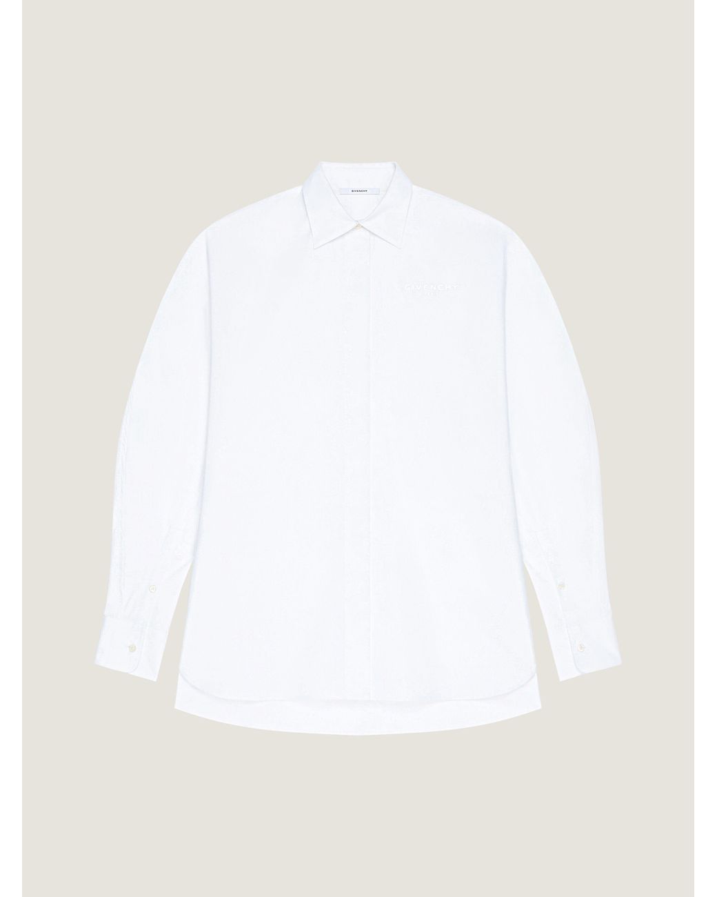 Givenchy White Cocoon Shirt