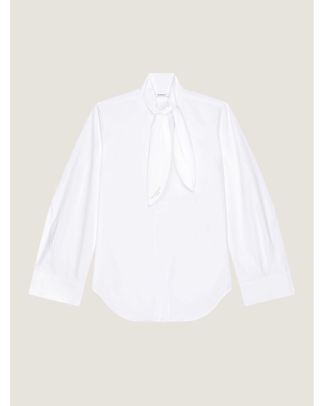 Givenchy White Cocoon Shirt