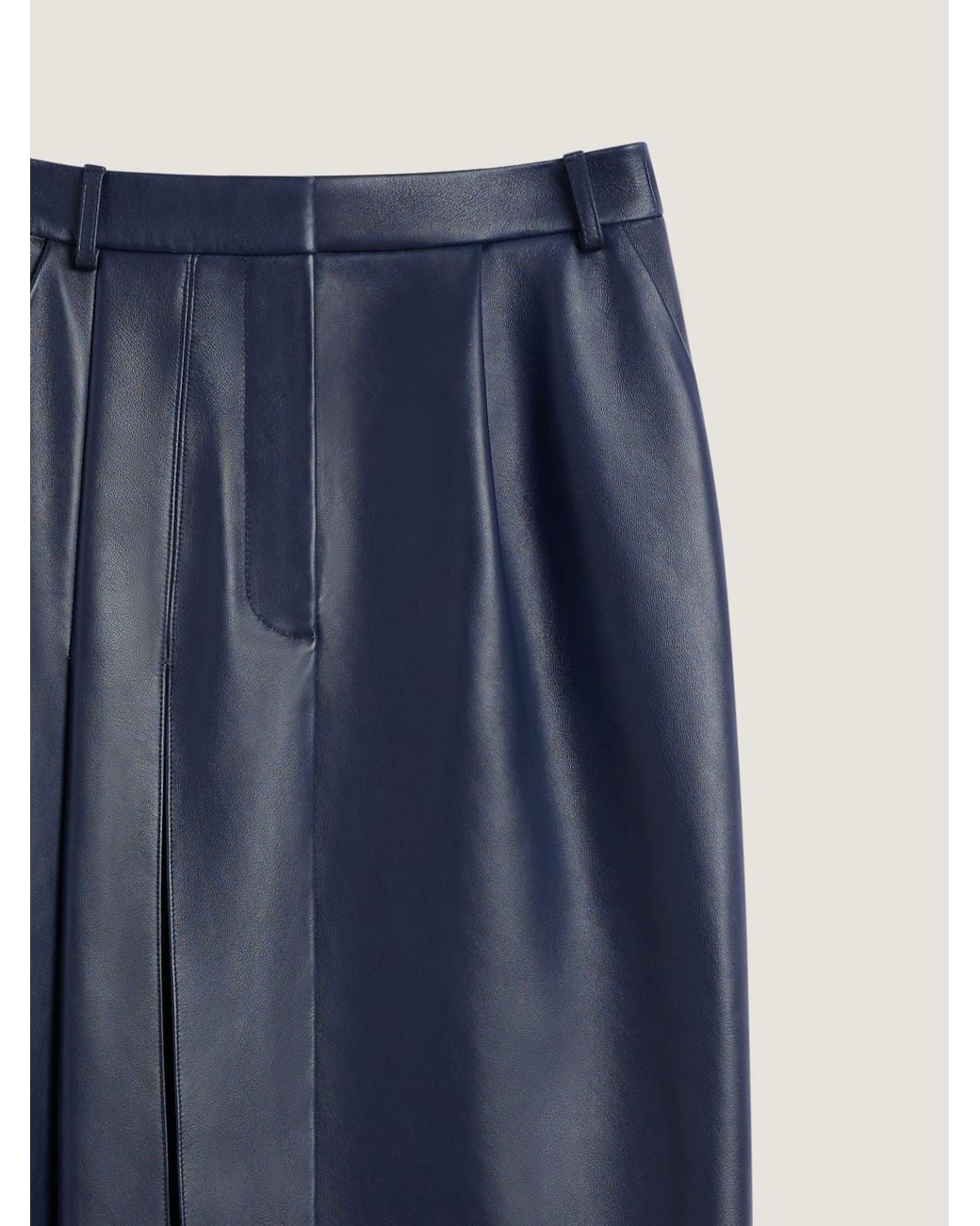 Givenchy Blue Slashed Midi Skirt