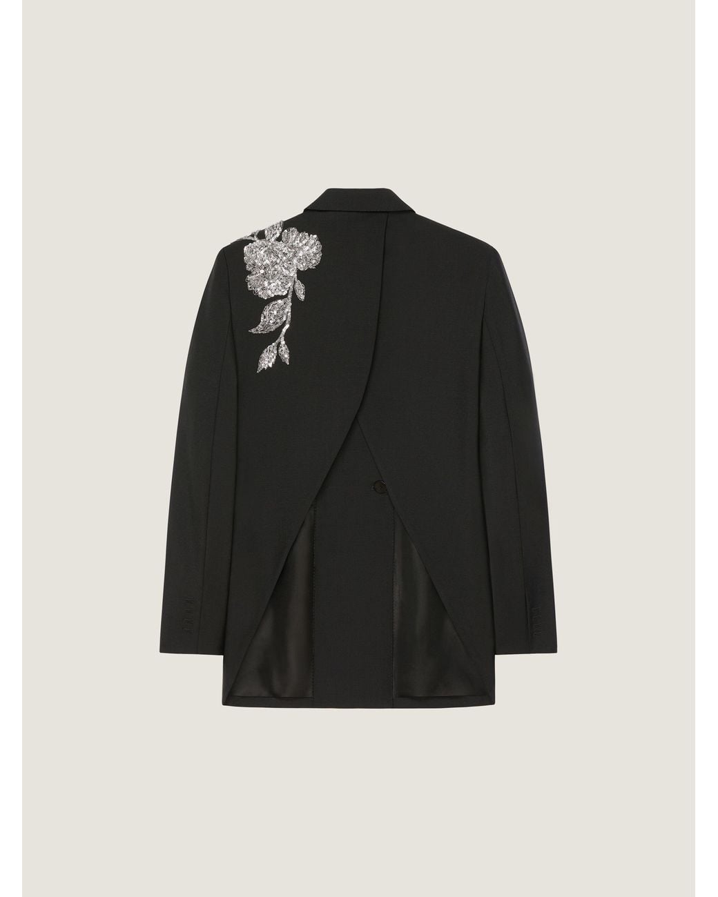 Givenchy Black Double-Breasted Slashed Jacket