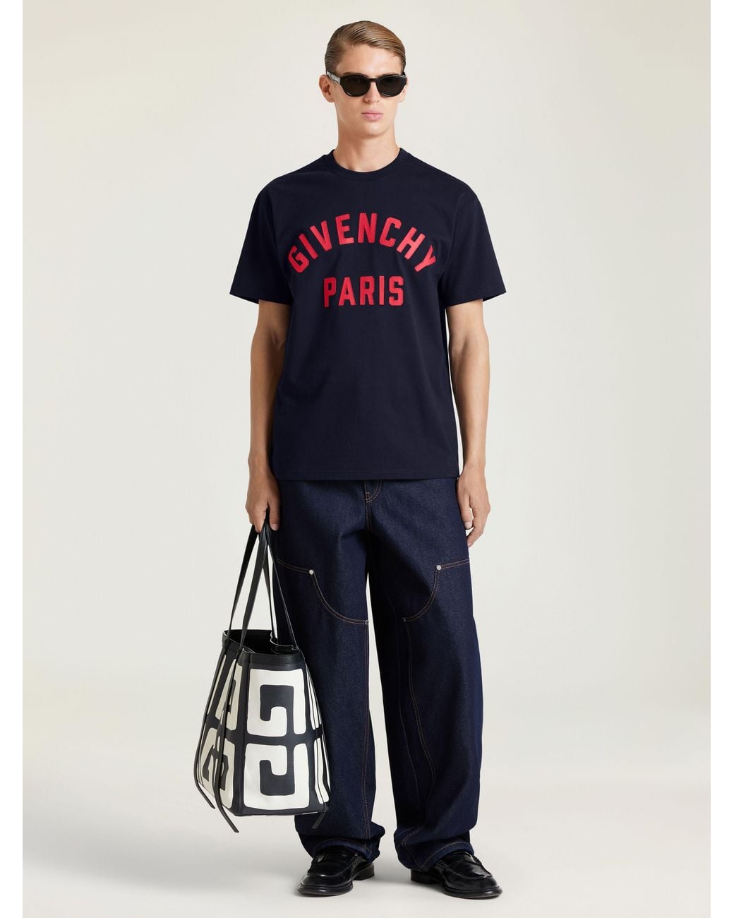 Givenchy Blue Raw Denim Carpenter Pants for men