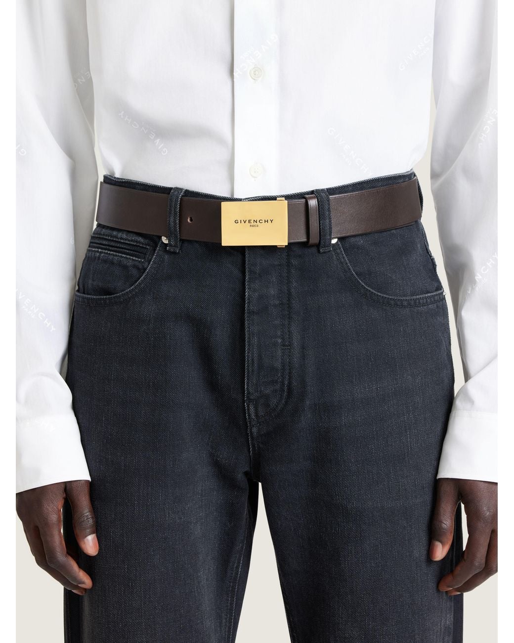 Givenchy Natural Label Reversible Belt for men