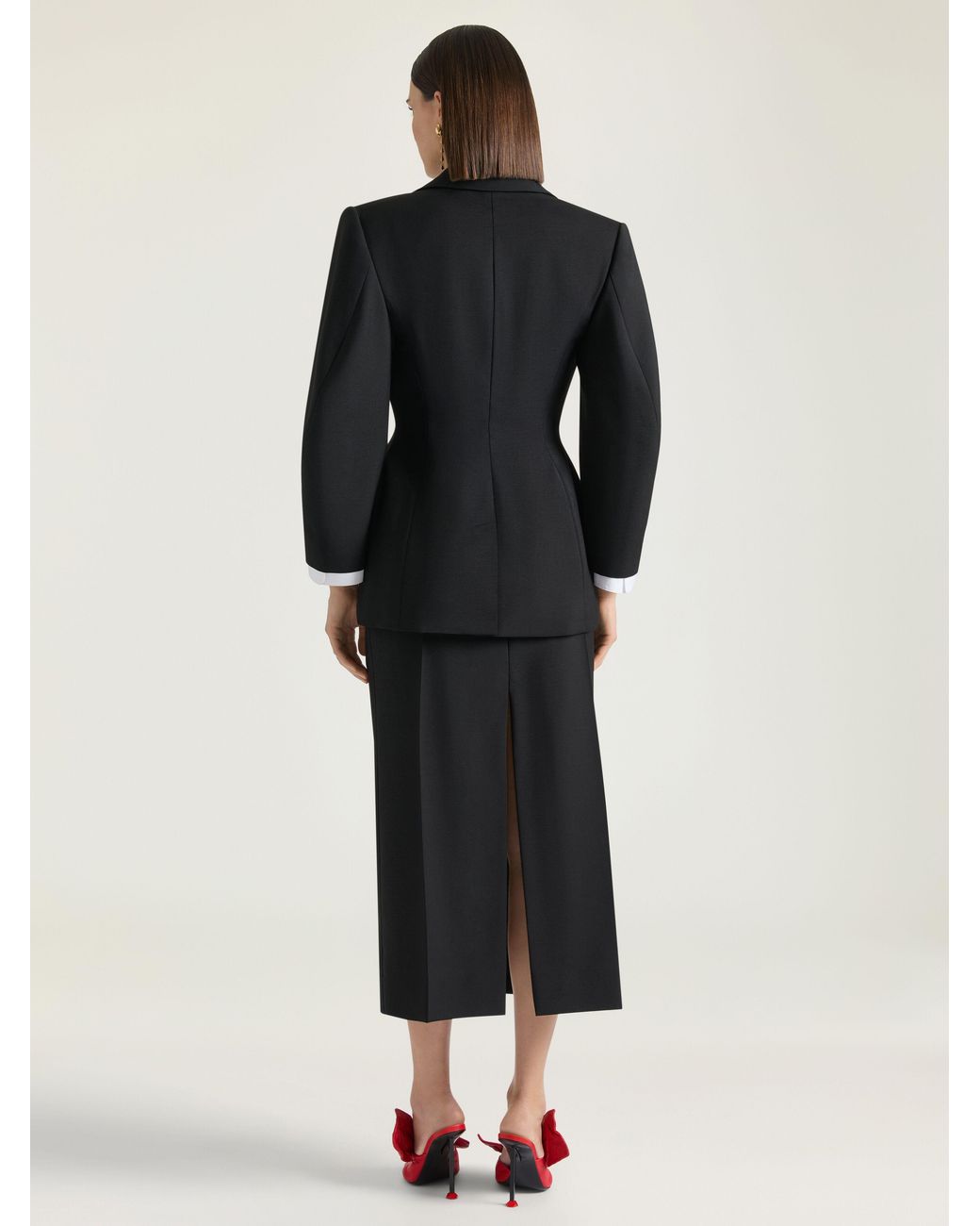 Givenchy Blue Single-Breasted Cocoon Jacket