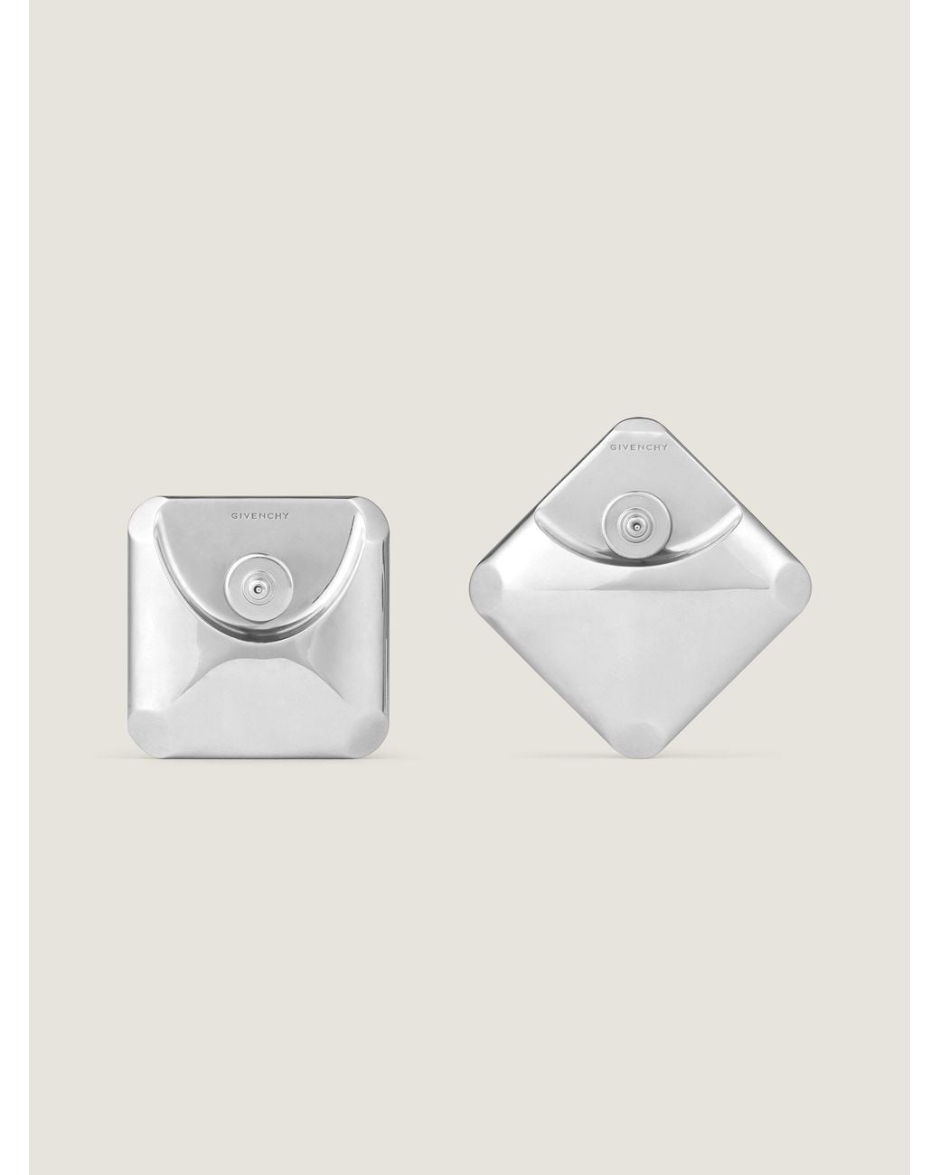 Givenchy Blue Sculpt Asymmetric Earrings