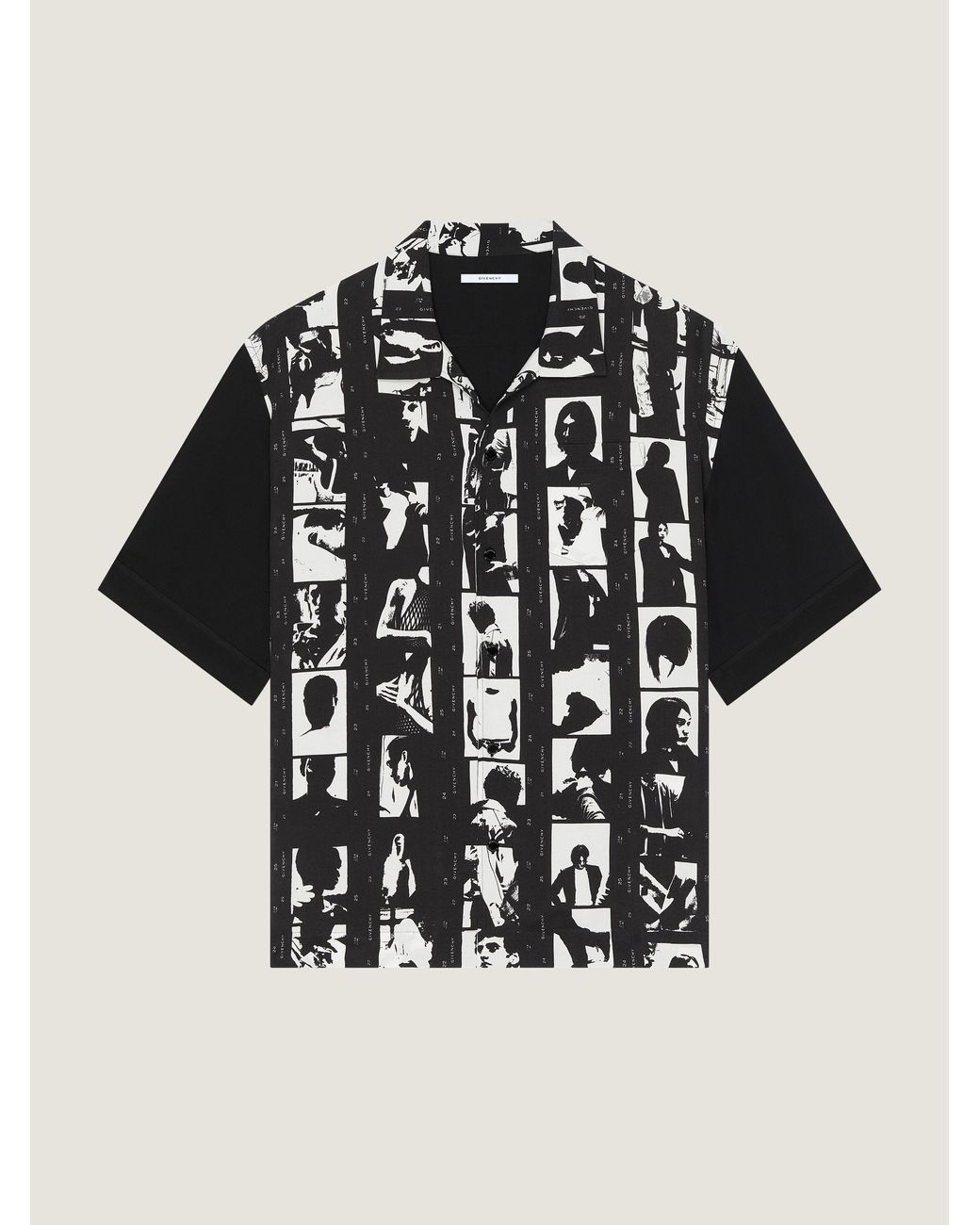 Givenchy Black Shirt With Photographic Negative Print for men