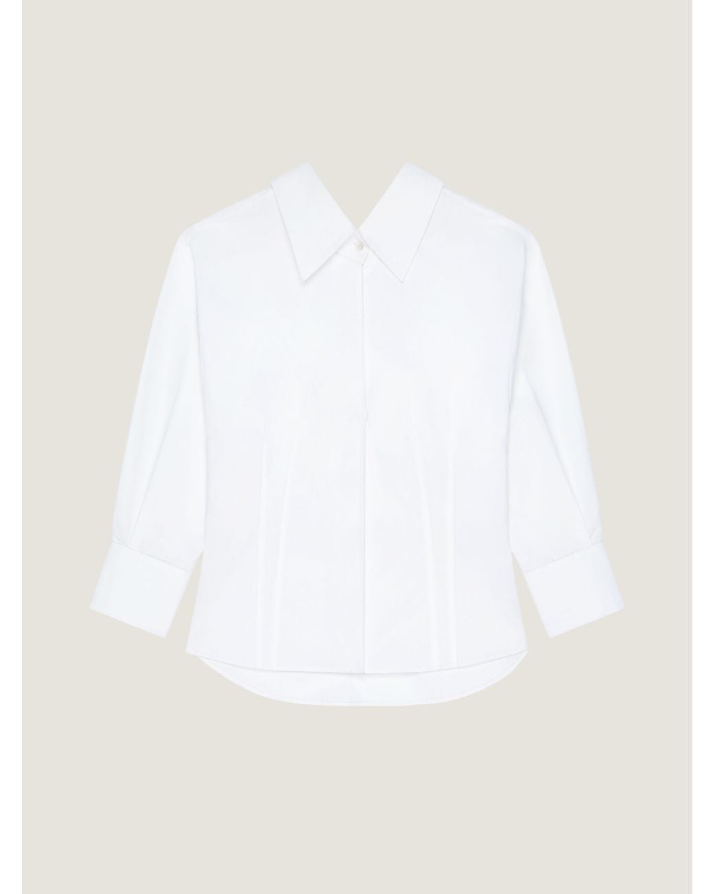 Givenchy White Slashed Shirt