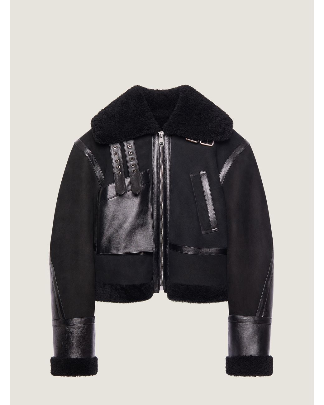 Givenchy Black Aviator Jacket