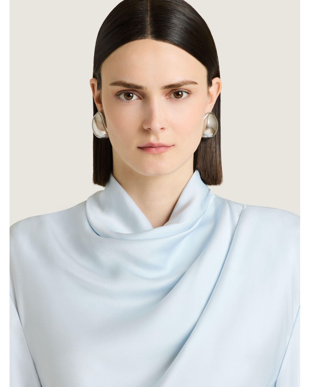 Givenchy White Midi Draped Dress