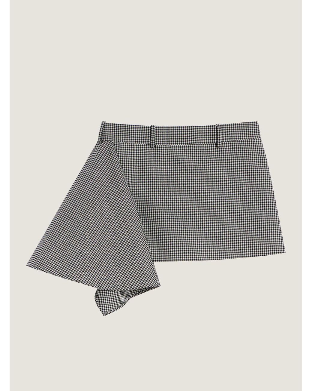 Givenchy Gray Slashed Mini Skirt