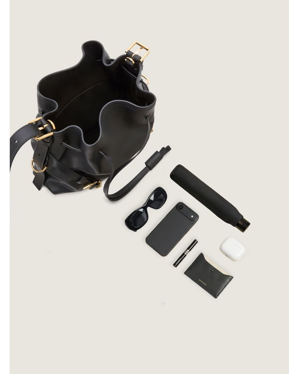 Givenchy Black Small Voyou Bucket Bag