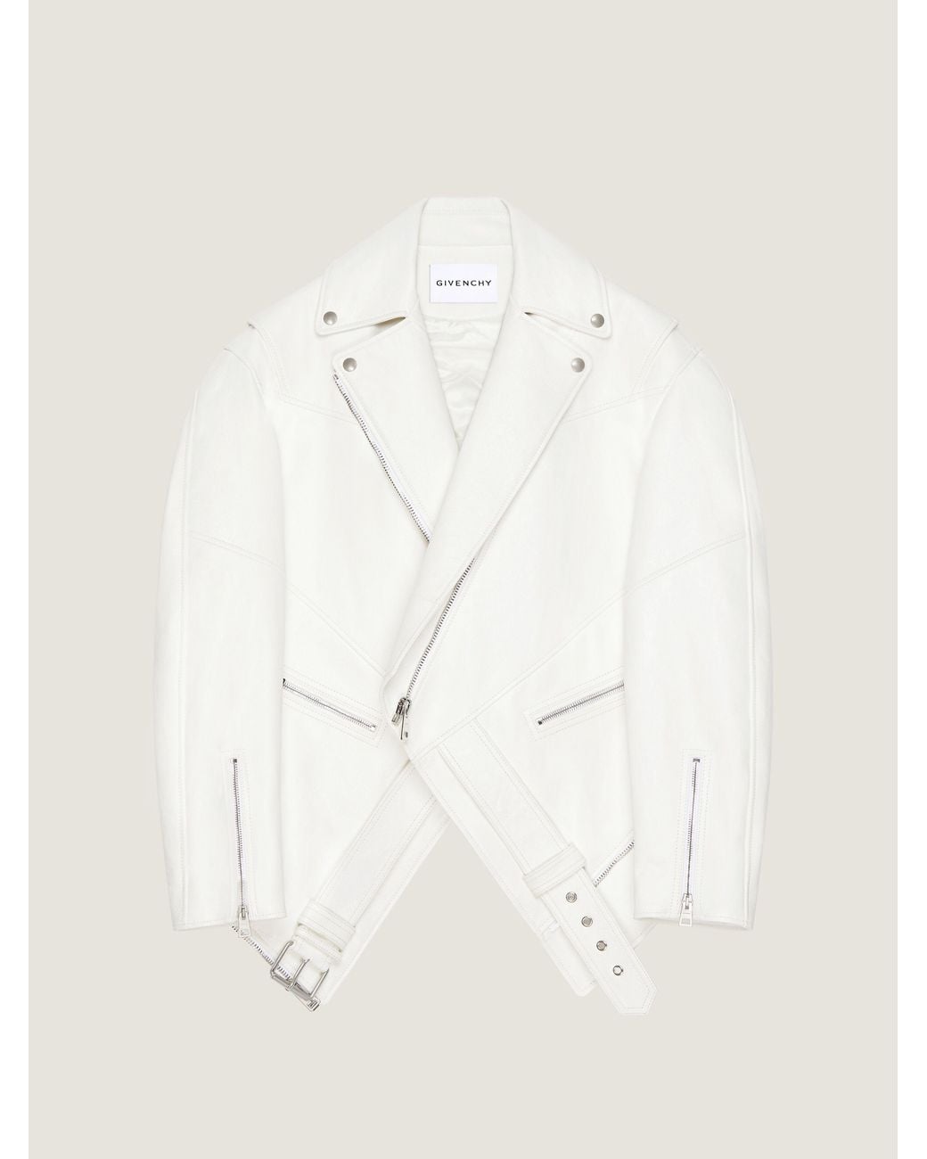 Givenchy Natural Back-To-Front Biker Jacket