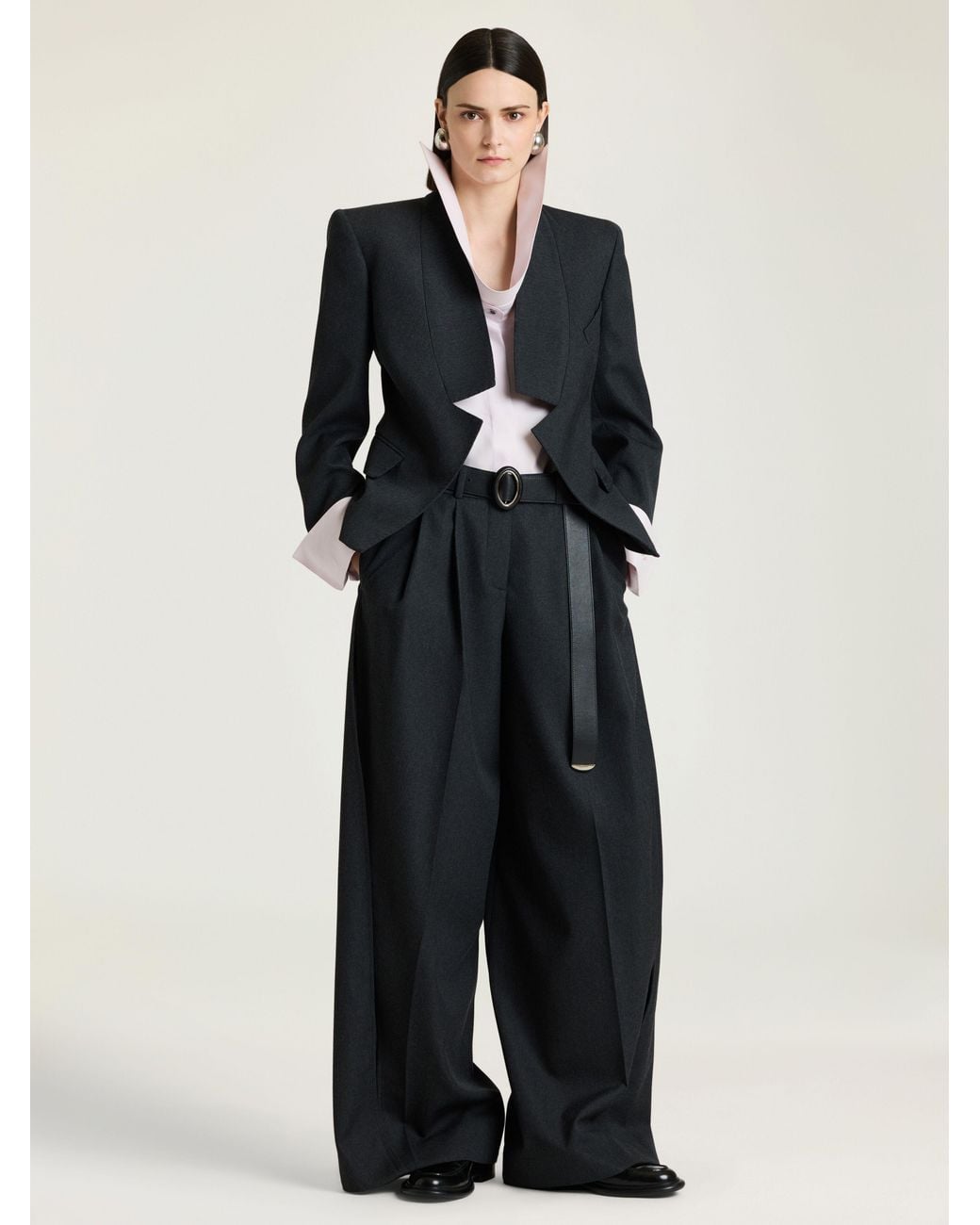 Givenchy Blue Reverse Lapel Jacket