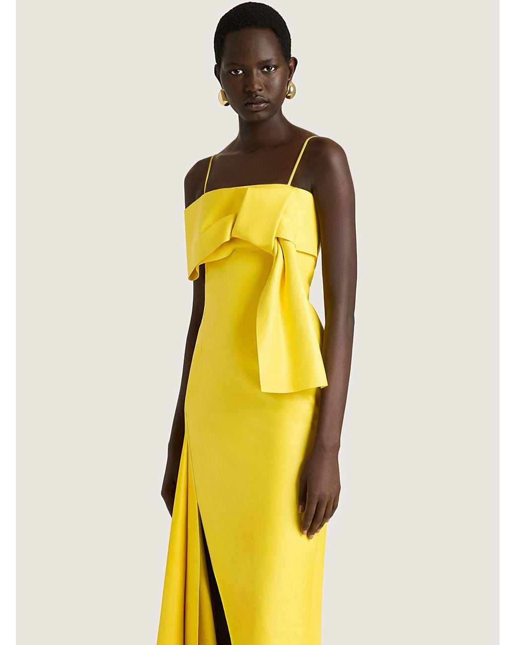 Givenchy Yellow Slashed Dress