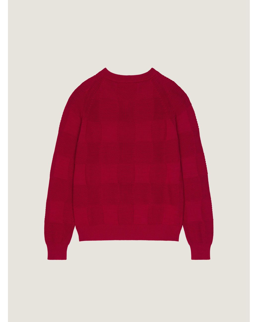 Givenchy Red Checked Sweater for men