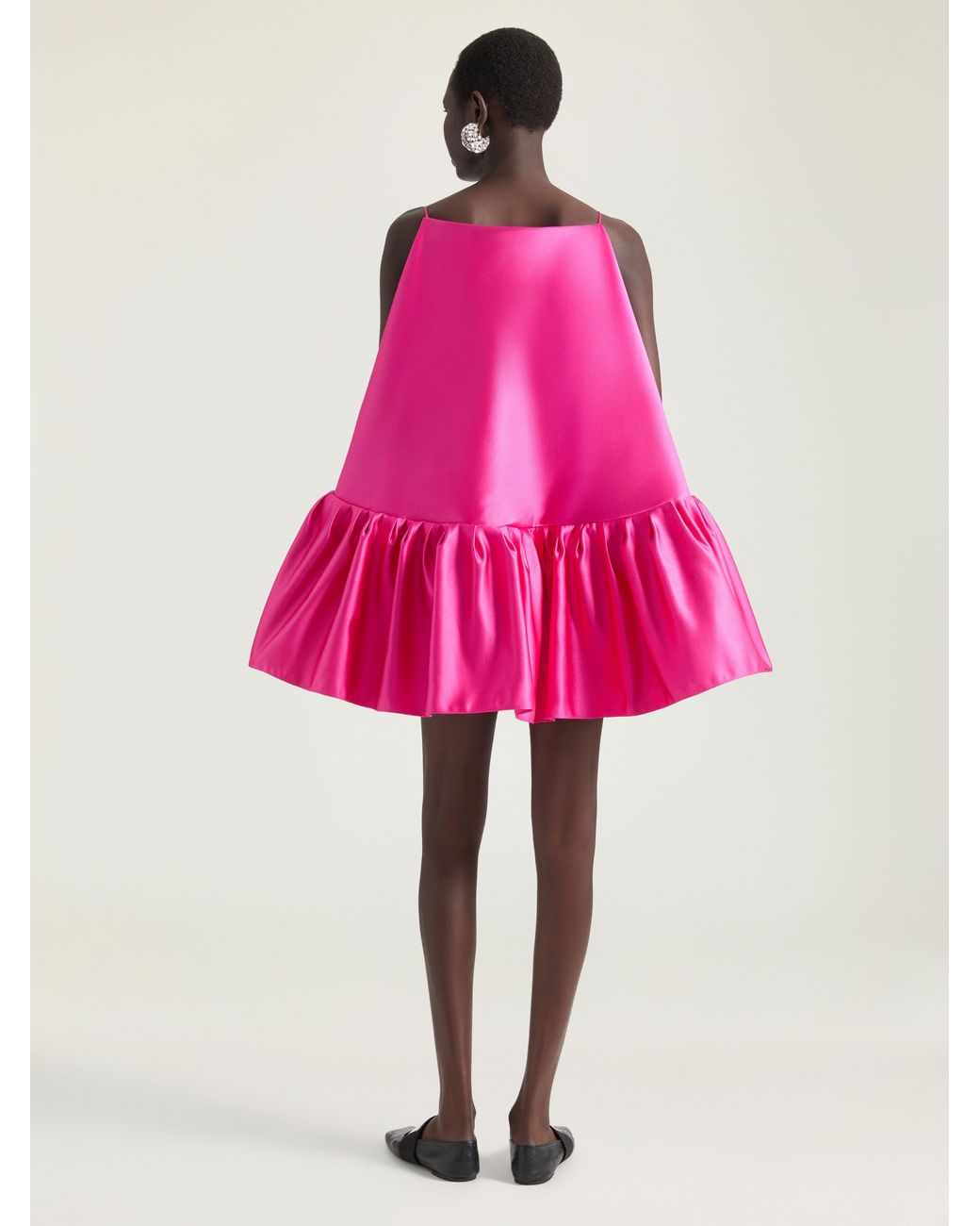 Givenchy Pink Sliced Mini Ruffled Dress