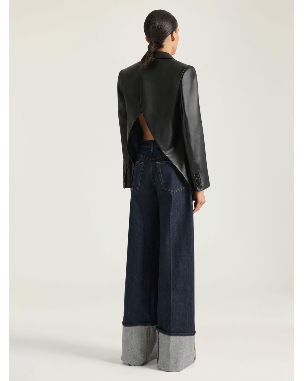 Givenchy Black Double-Breasted Slashed Jacket