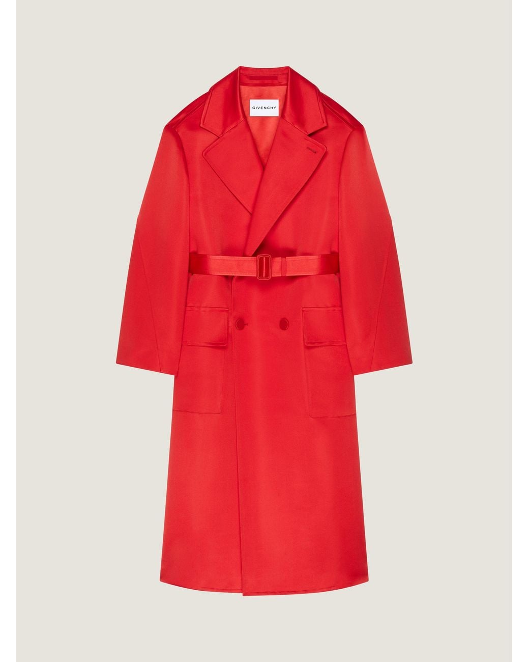 Givenchy Red Couture Seam Coat for men