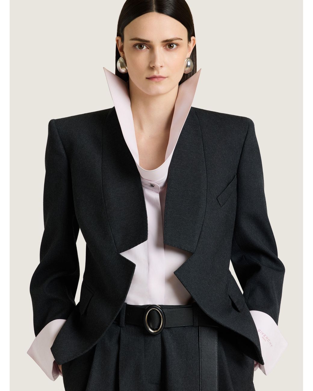 Givenchy Blue Reverse Lapel Jacket