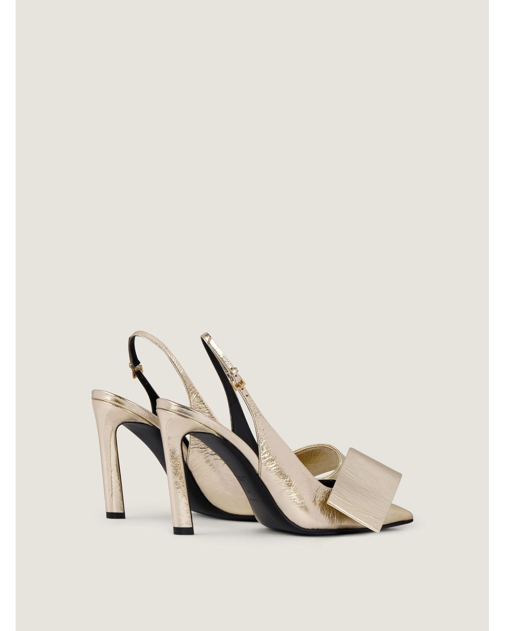Givenchy Natural Twisted Ribbon Slingbacks Pumps