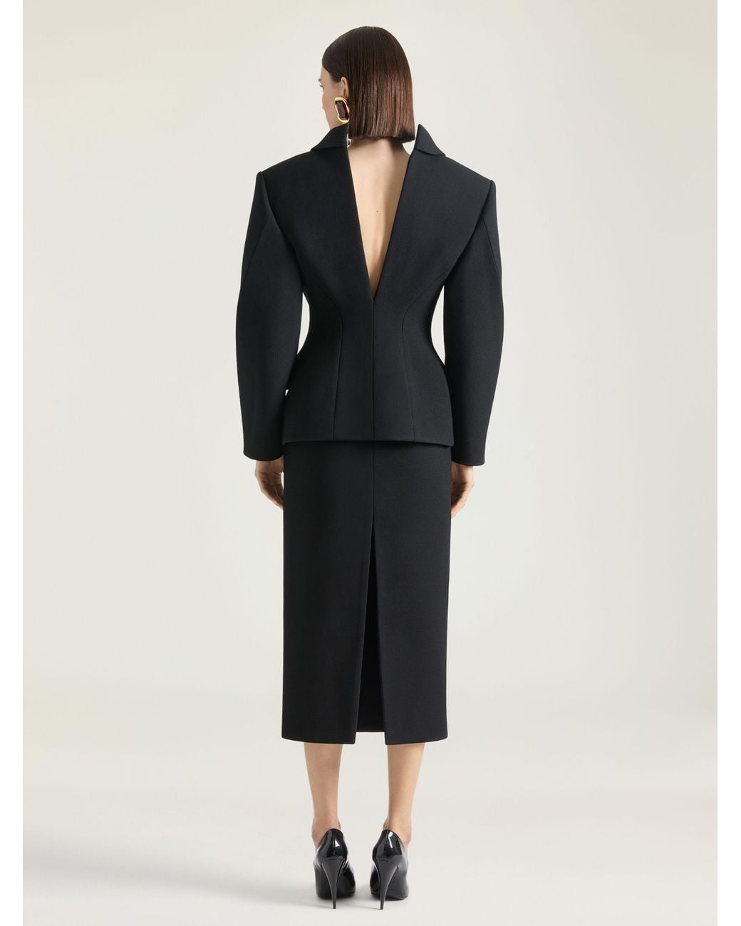 Givenchy Black Midi Pencil Skirt