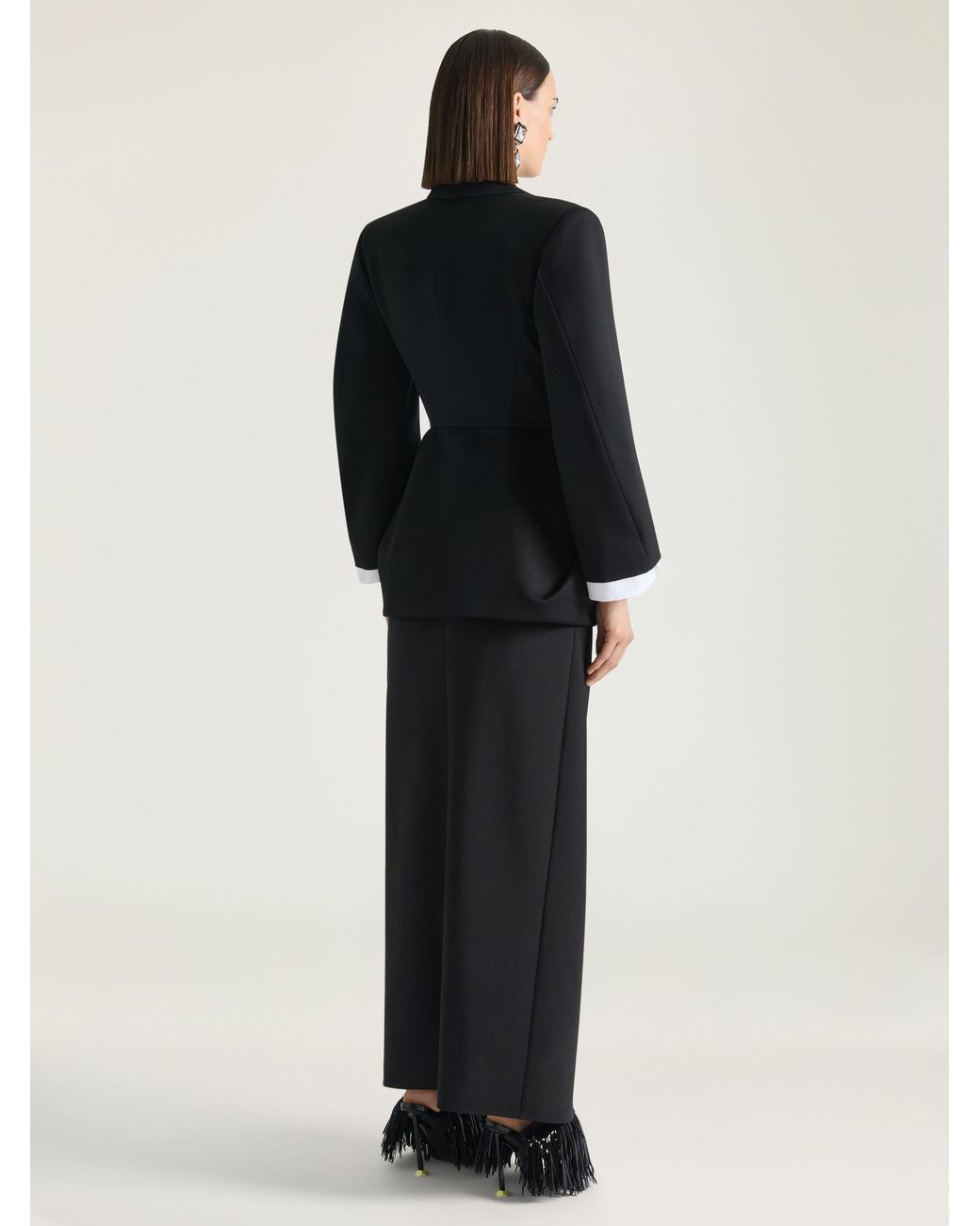 Givenchy Blue Single-Breasted Draped Jacket