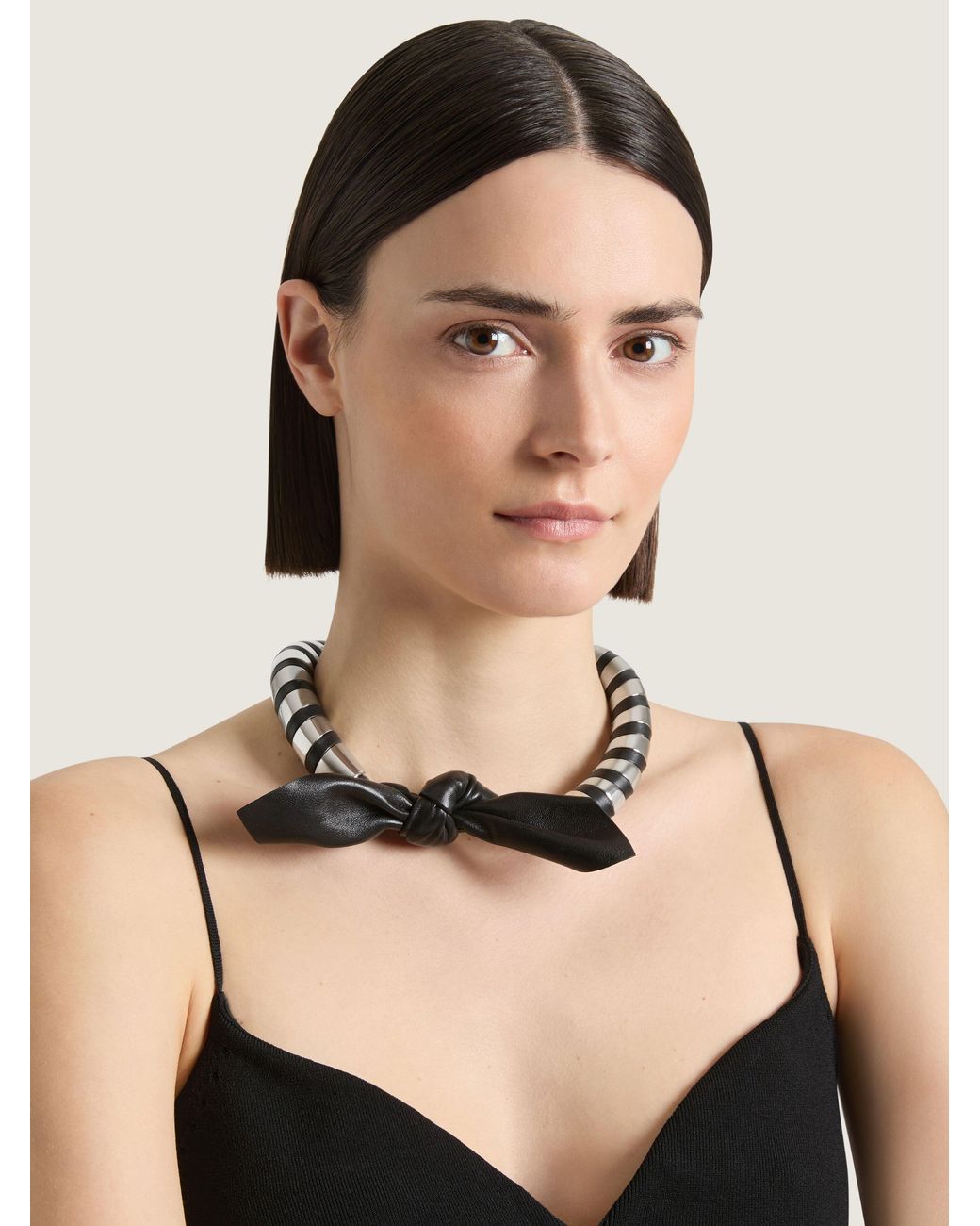 Givenchy Natural Chain Bow Torque Necklace