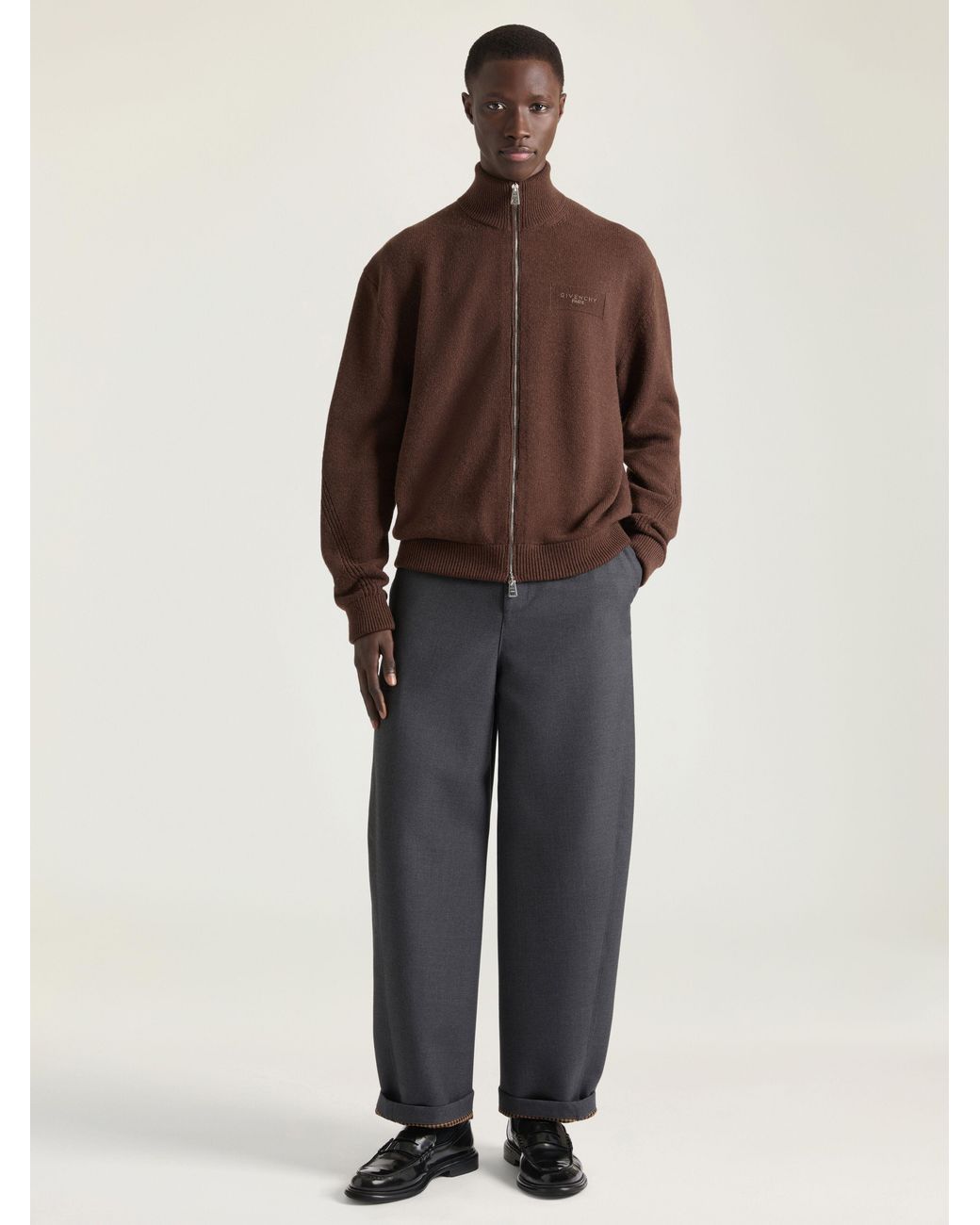 Givenchy Blue Couture Seam Pants for men