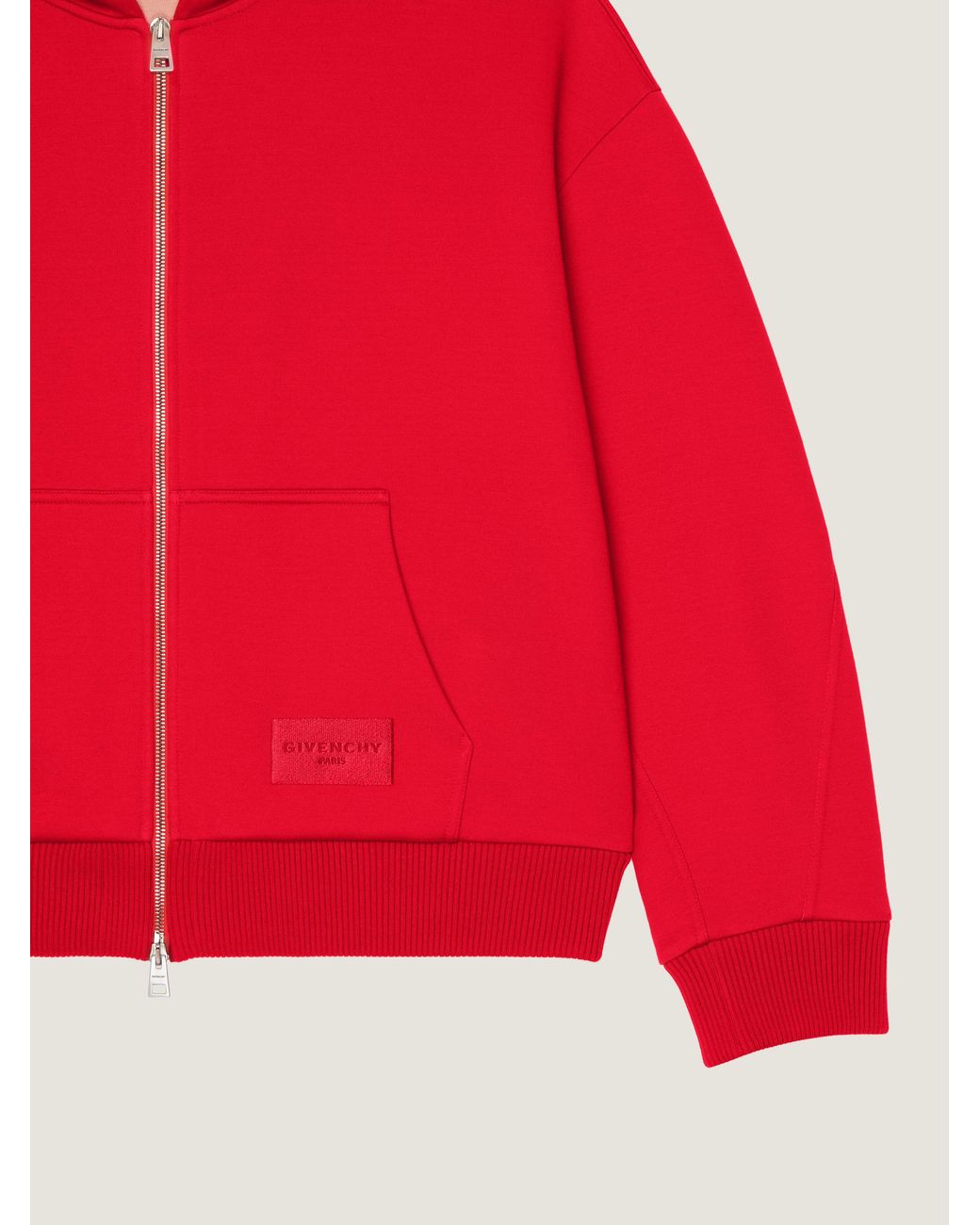 Givenchy Black Couture Seam Zipped Hoodie for men