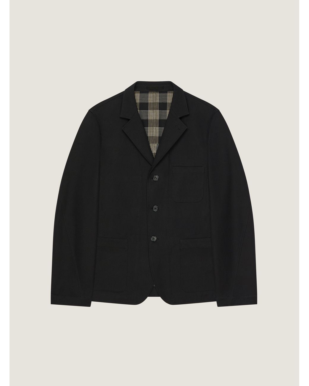 Givenchy Black Single-Breasted Deconstructed Jacket for men