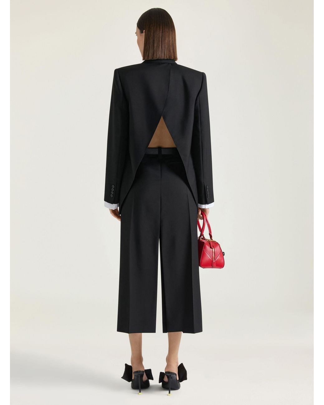Givenchy Black Double-Breasted Slashed Jacket