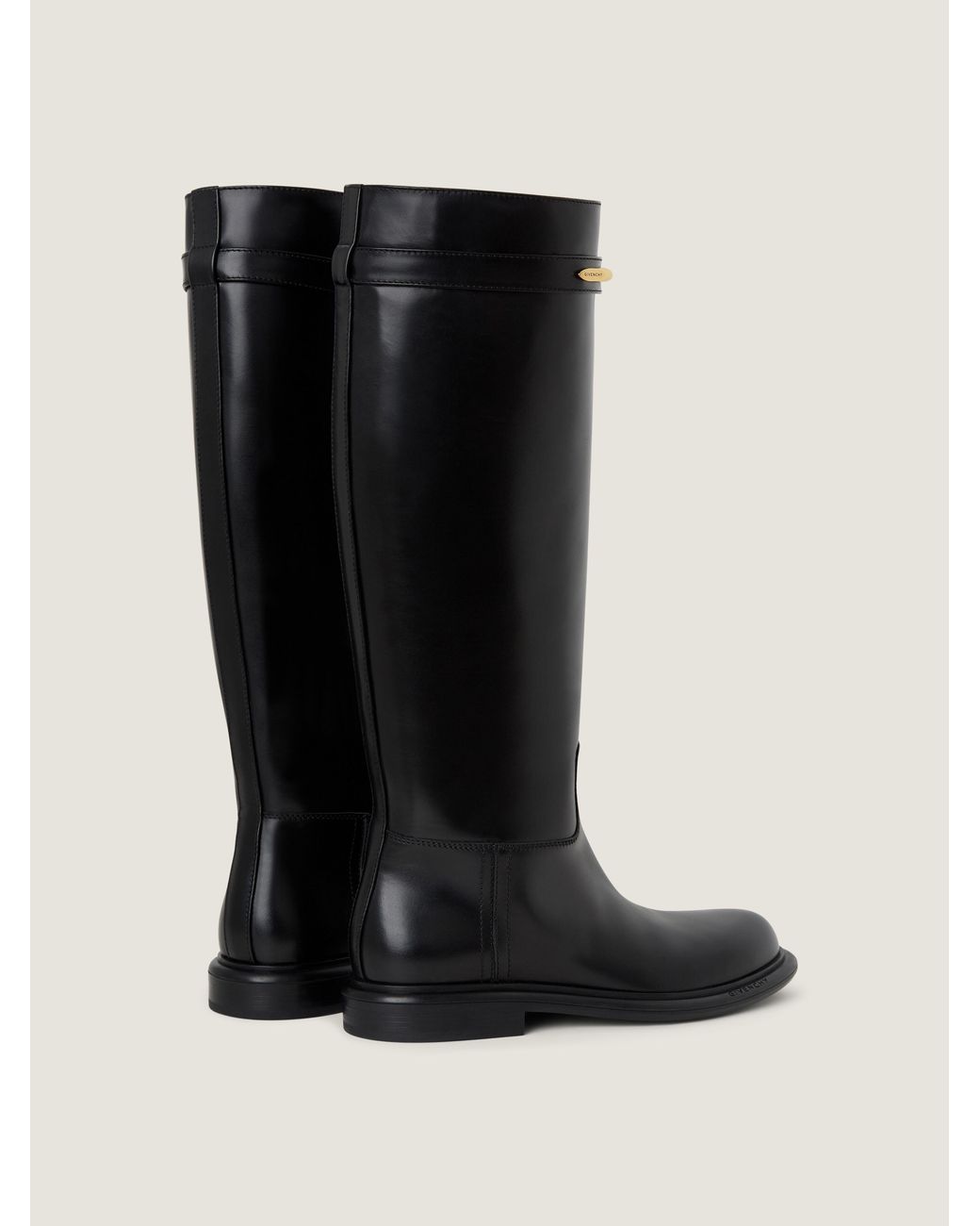Givenchy Black Pinch Flat Boots