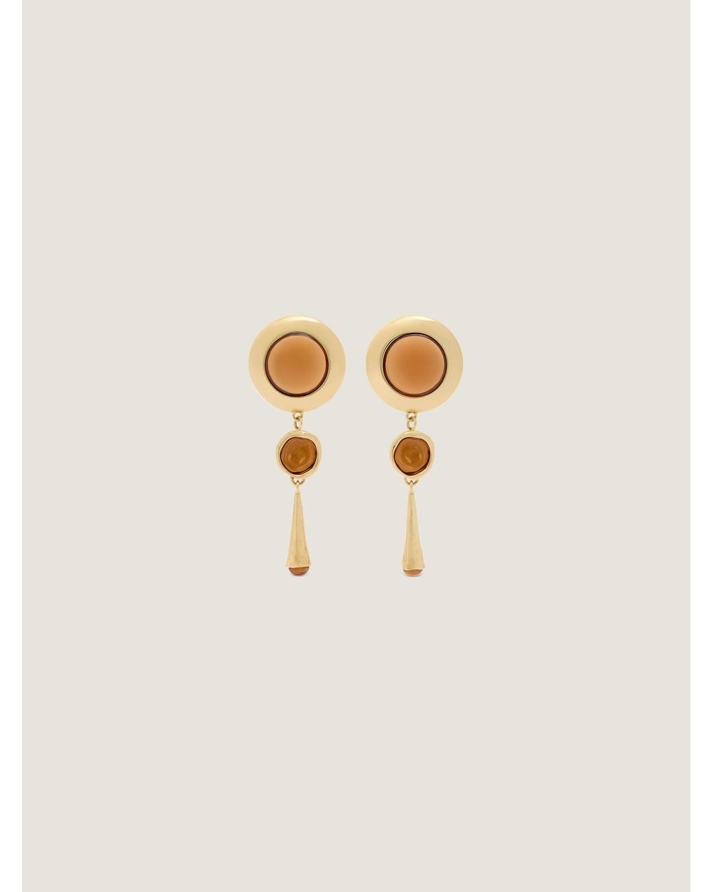 Givenchy Natural Sculpted Gem Earrings