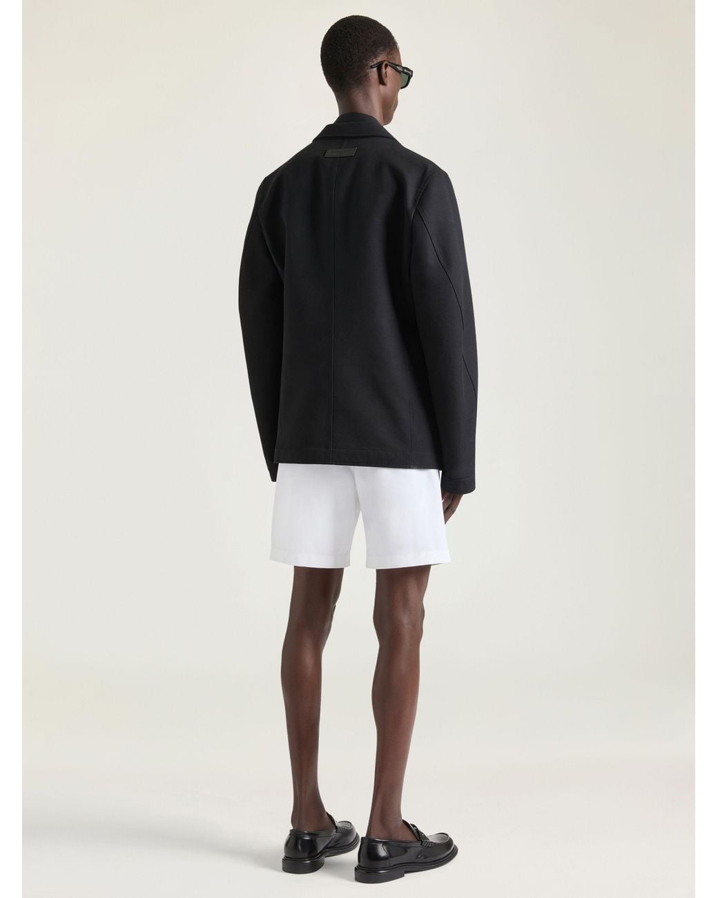 Givenchy Black Single-Breasted Deconstructed Jacket for men