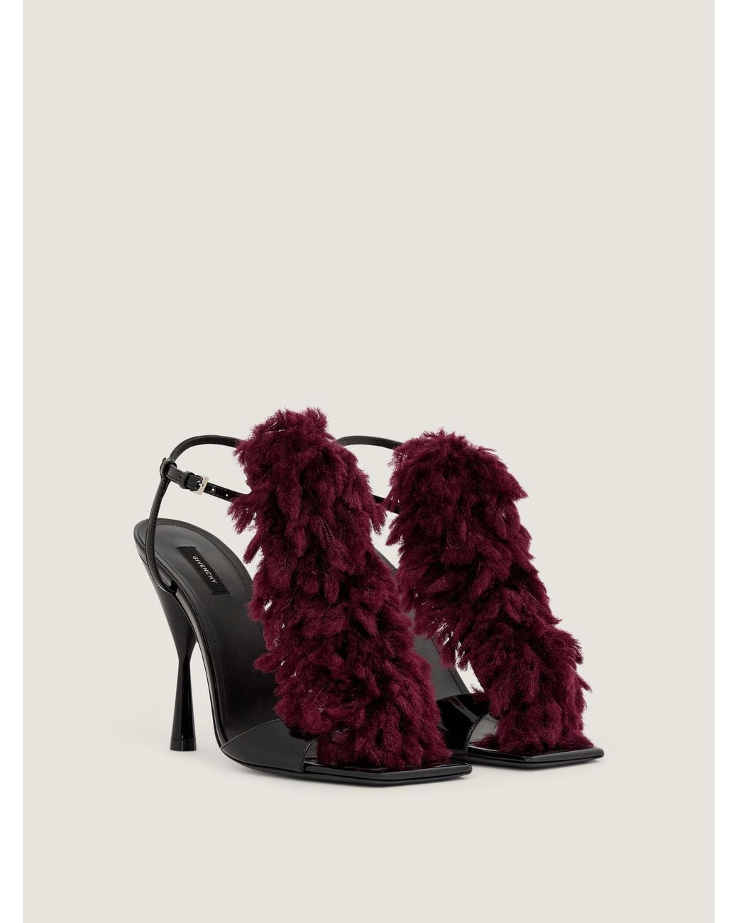 Givenchy Natural Pompom Heeled Sandals