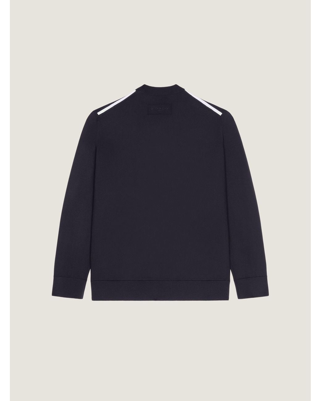 Givenchy Blue Cardigan In Wool With Gros Grain Details for men