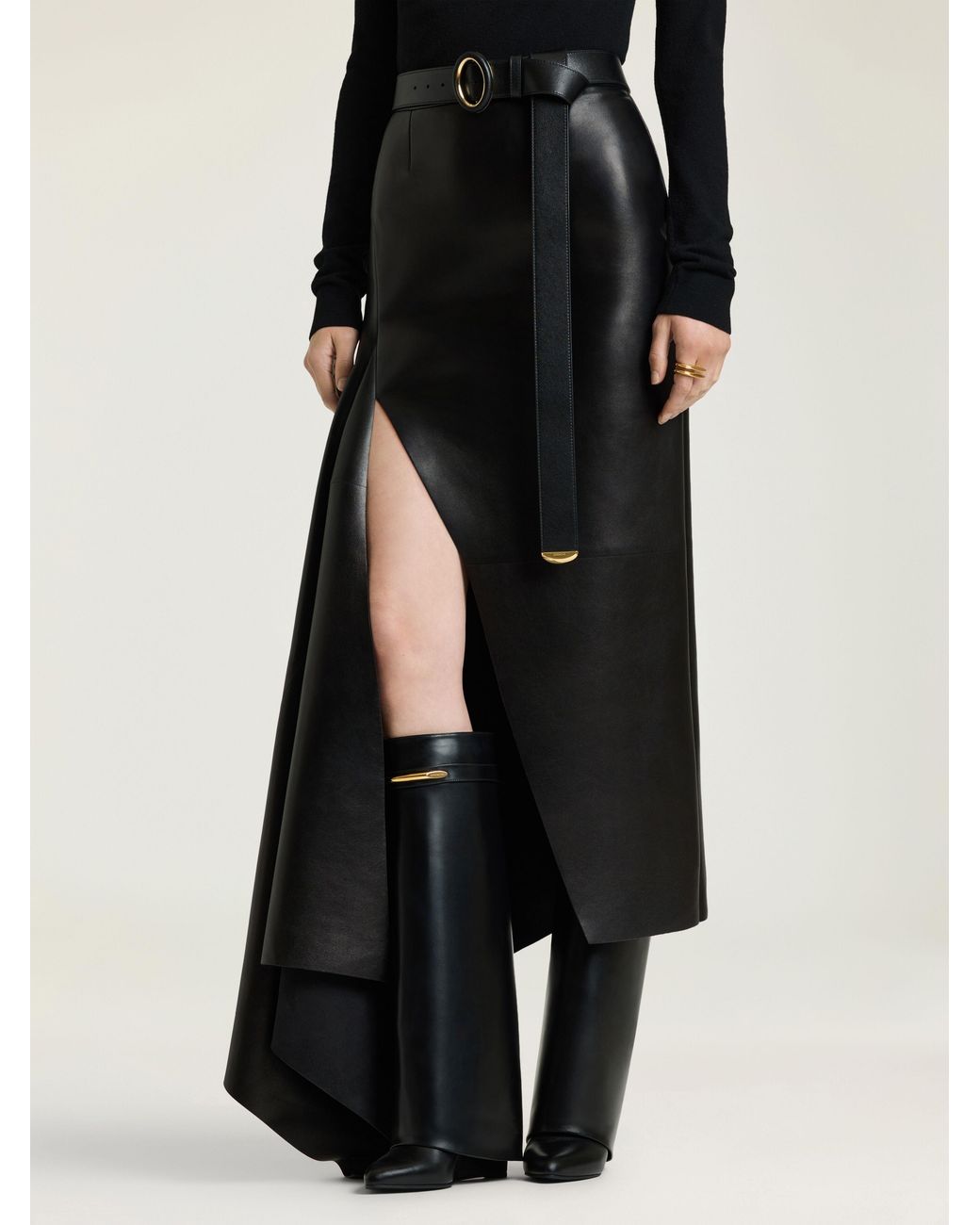 Givenchy Multicolor Slashed Long Skirt