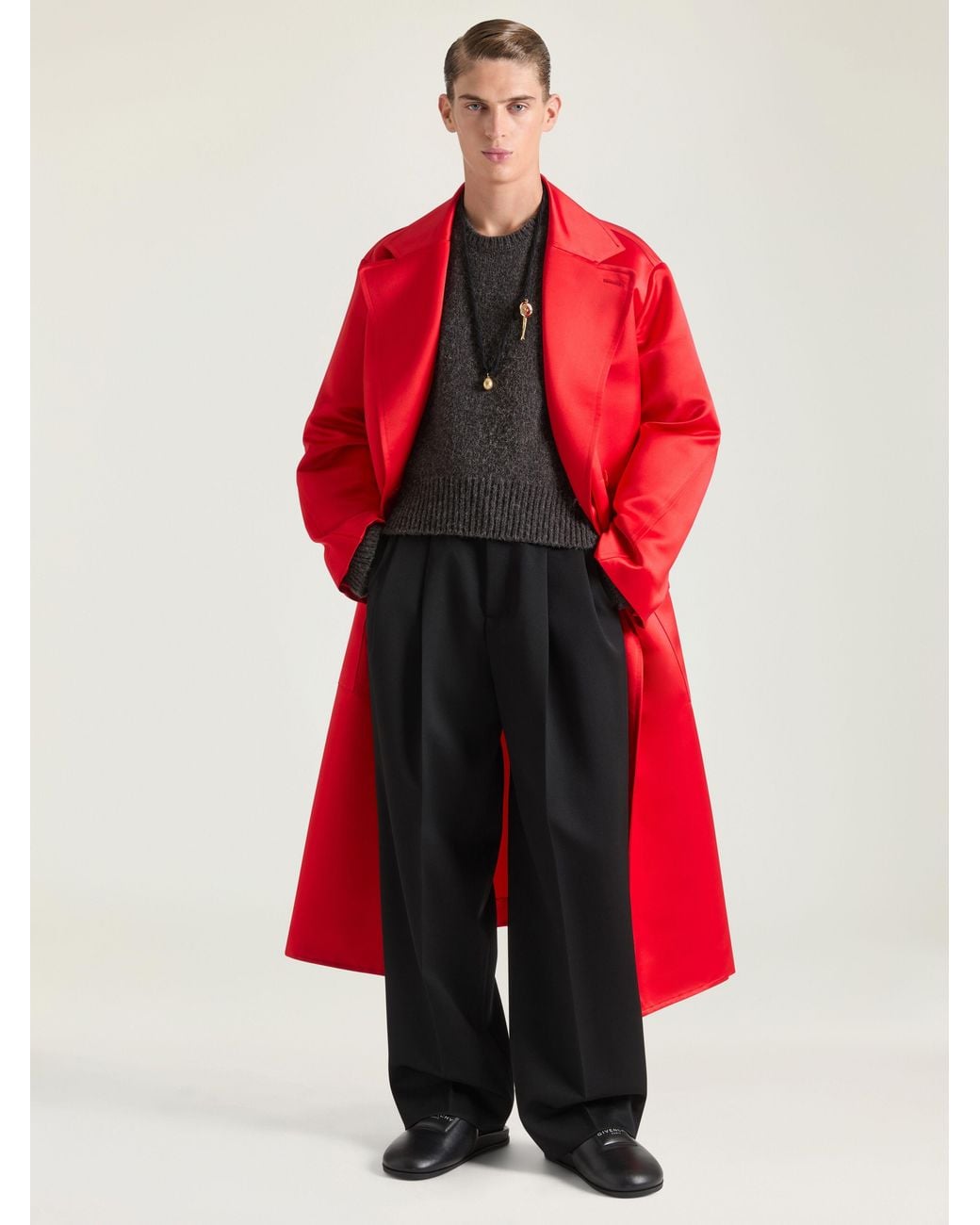 Mules Puffy en cuir nappa Givenchy pour homme en coloris Black