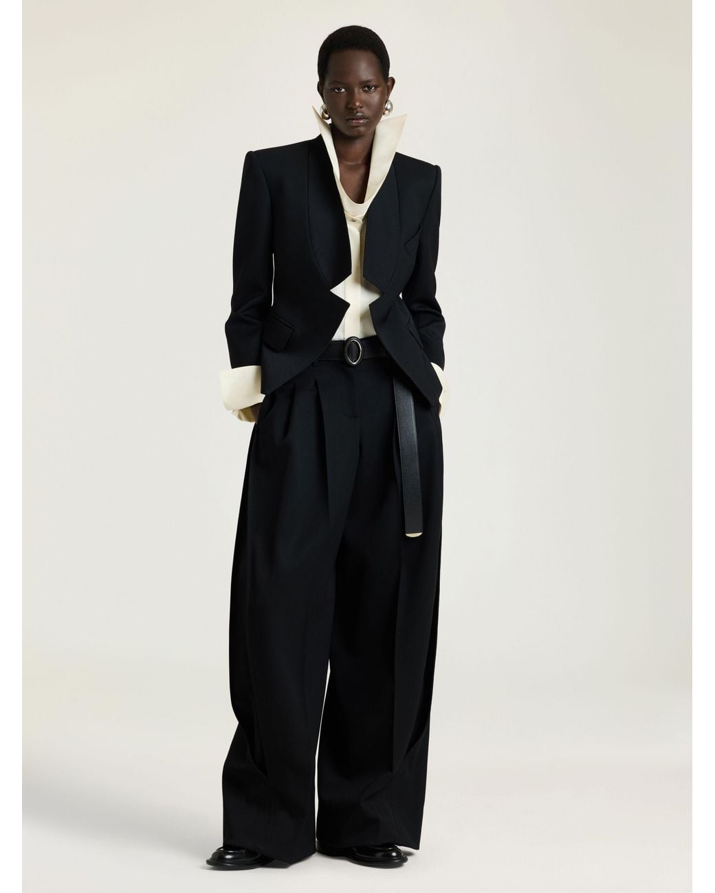 Givenchy Blue Reverse Lapel Jacket