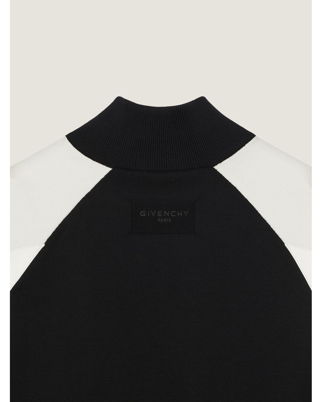 Givenchy Black Bi-Material Blouson With Paris Embroidery for men