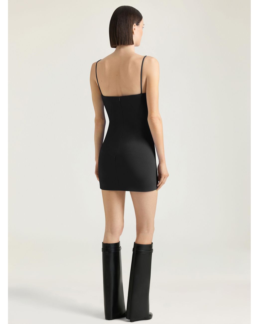 Givenchy Black Sliced Mini Dress