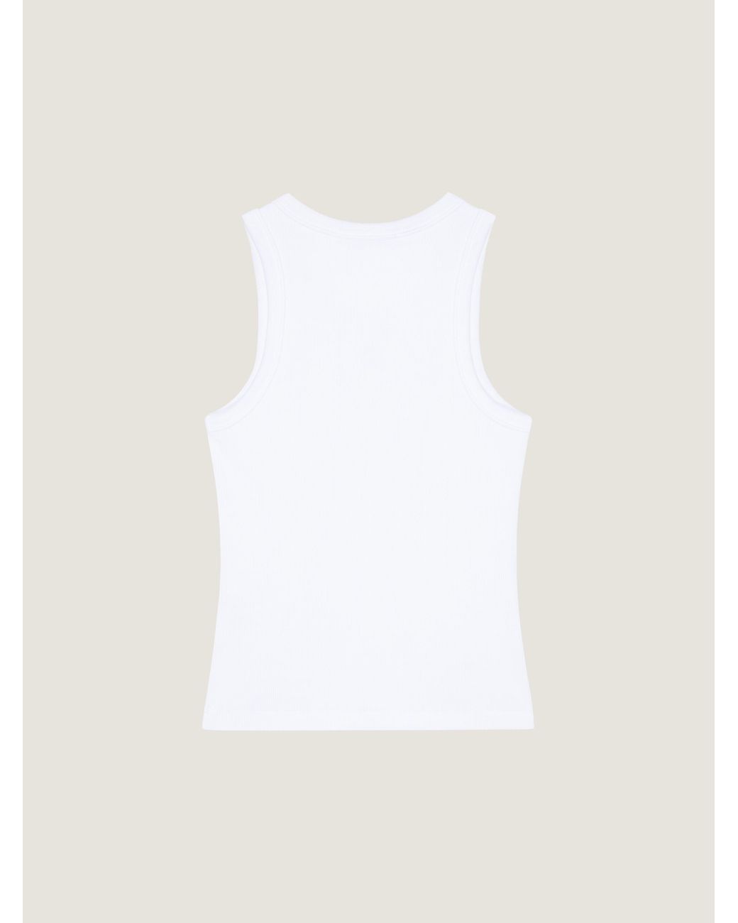 Givenchy White Slim Fit Tank Top
