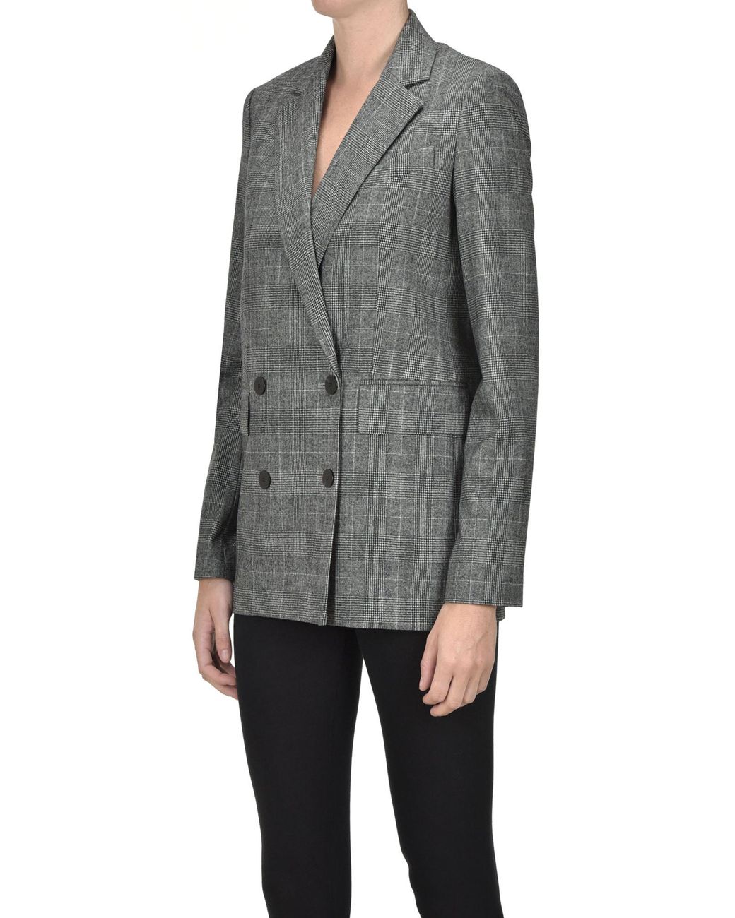 Louis Vuitton Double-Breasted Prince of Wales Blazer