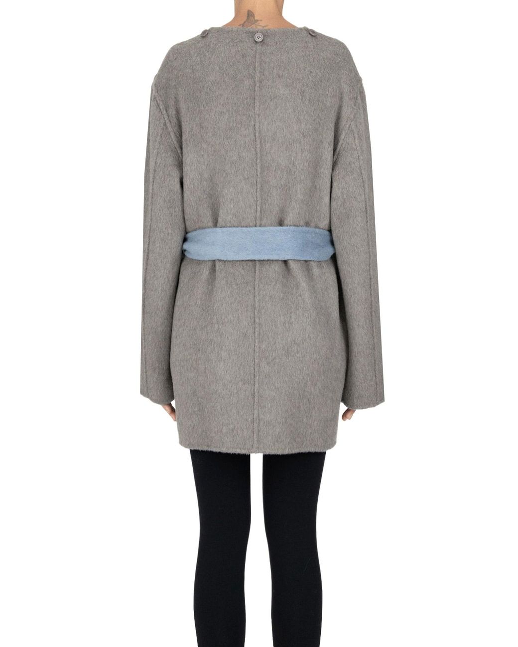 P.A.R.O.S.H. Blue Double-face Coat