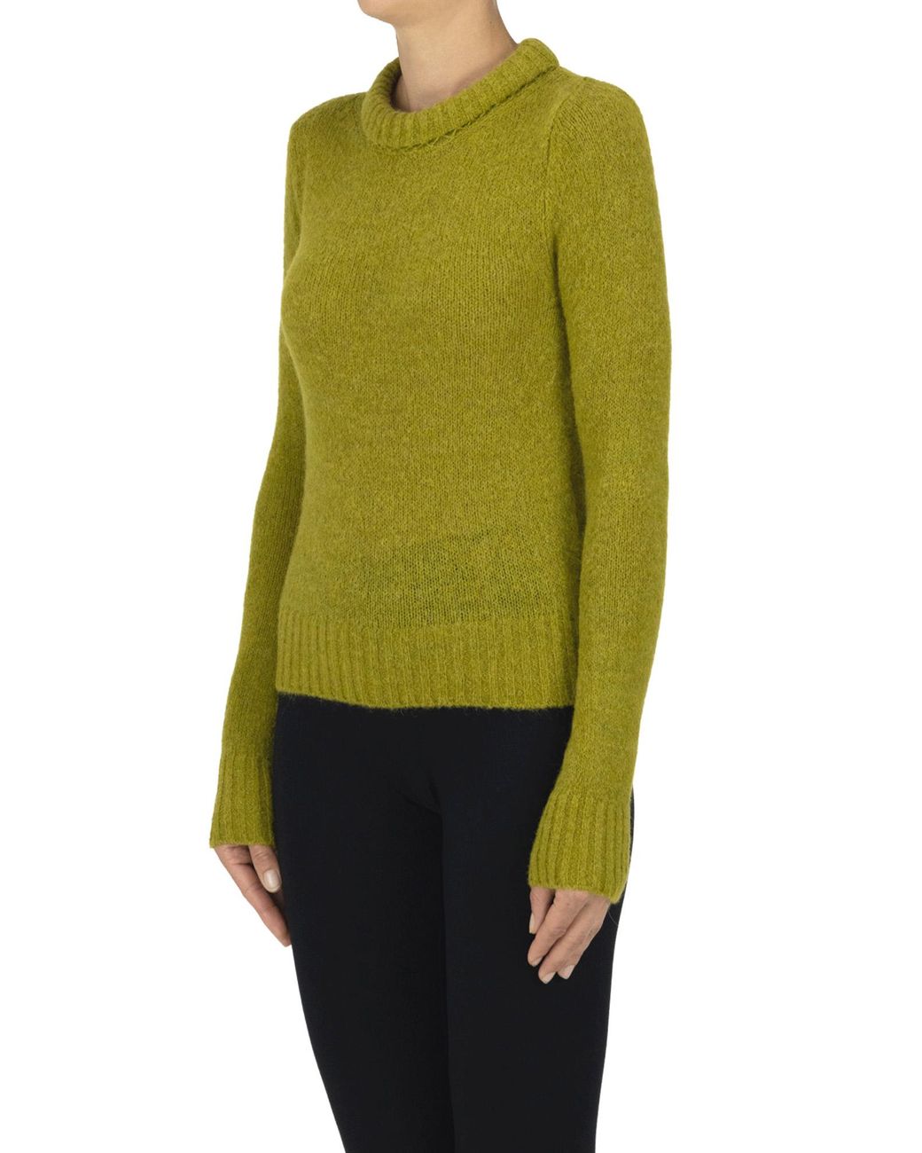 iBlues Green Quadro Cropped Pullover