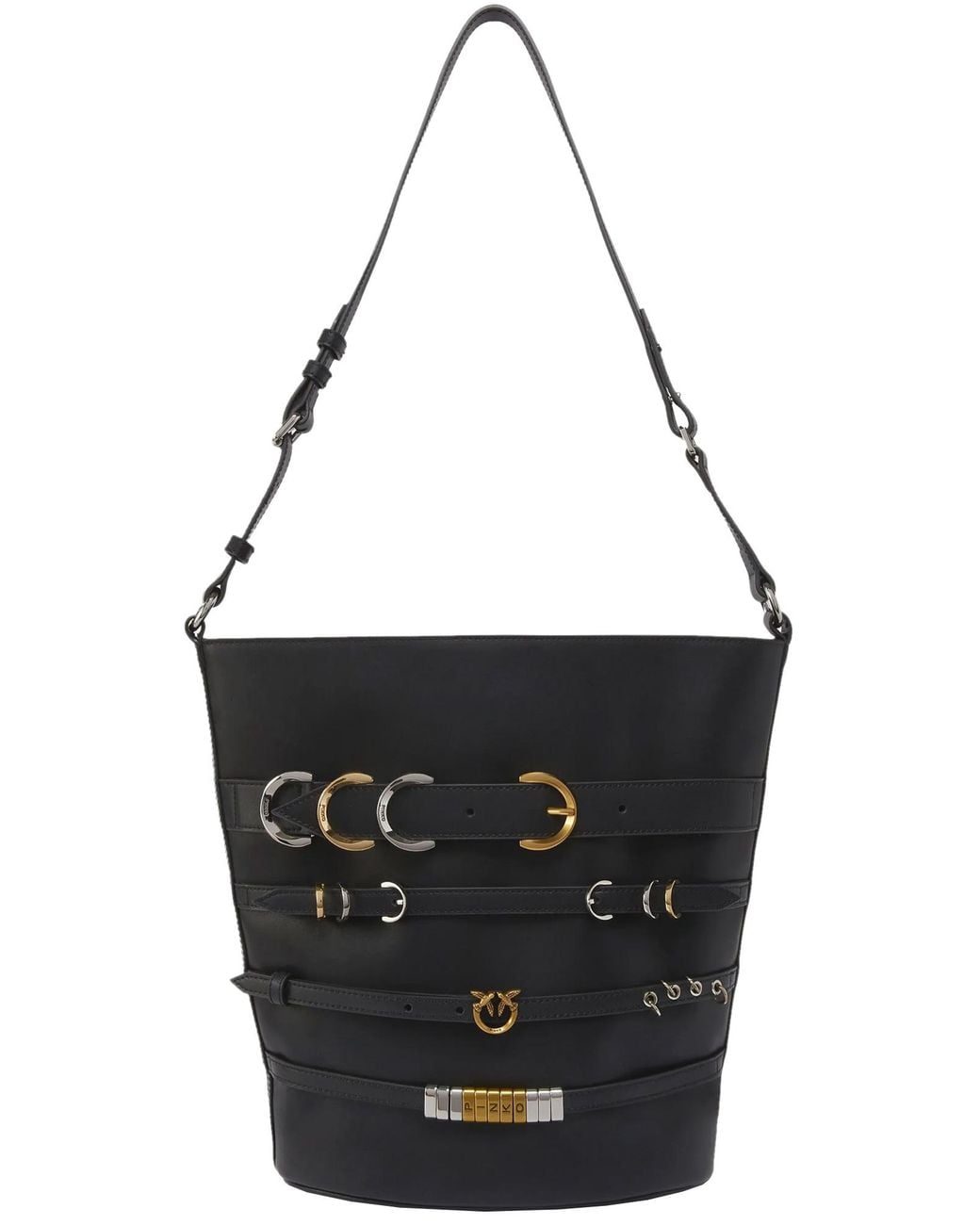 Borsa Belts Bucket di Pinko in Black