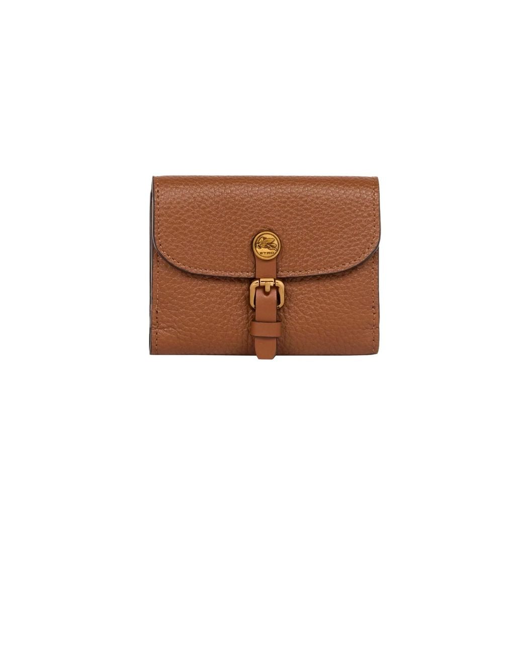 Etro Brown Leather Mini Wallet