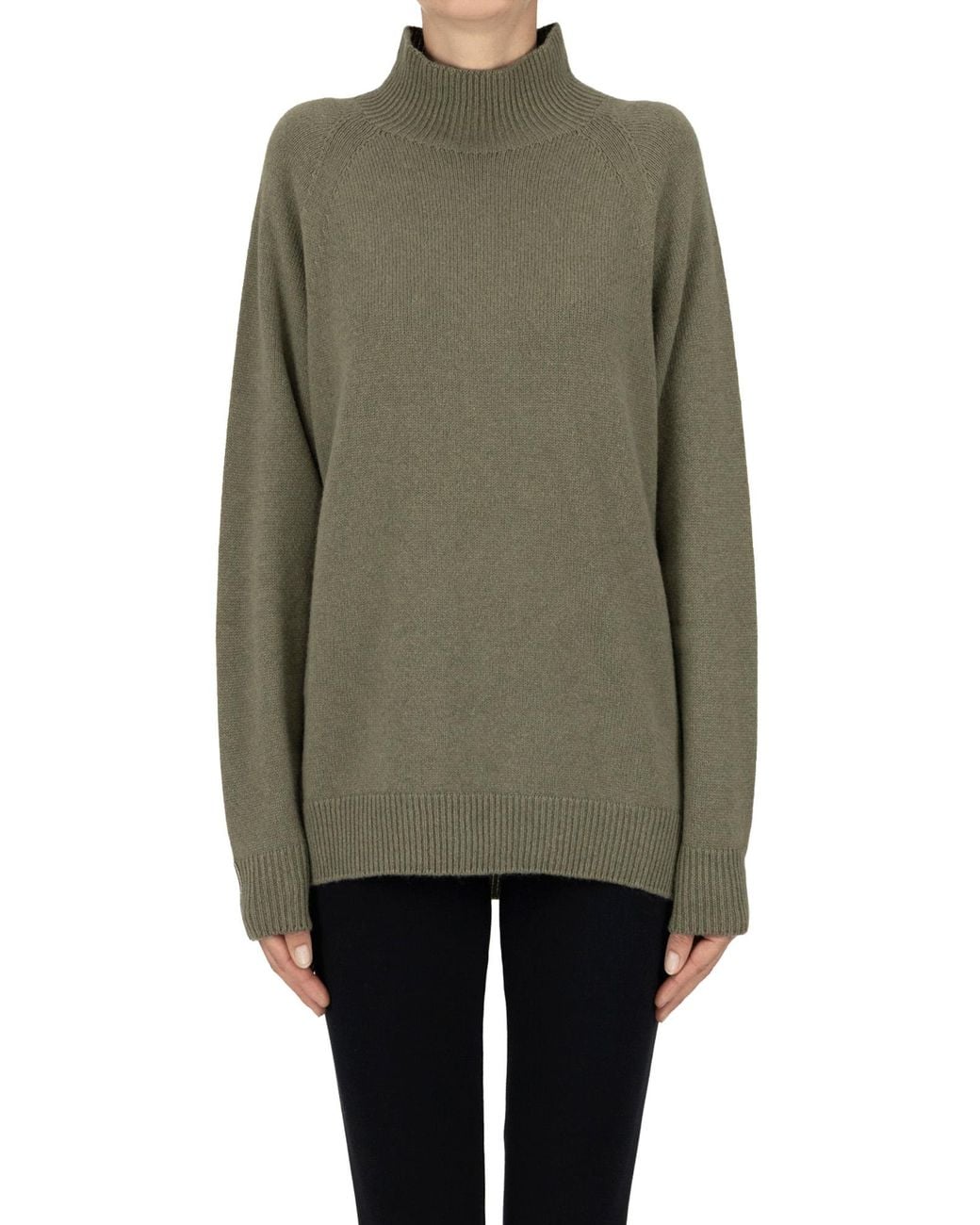 Peserico Green Turtleneck Pullover