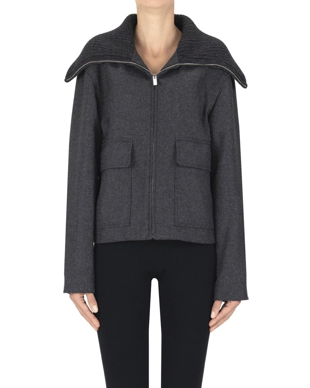 Theory Black Wool Cloth Jacket