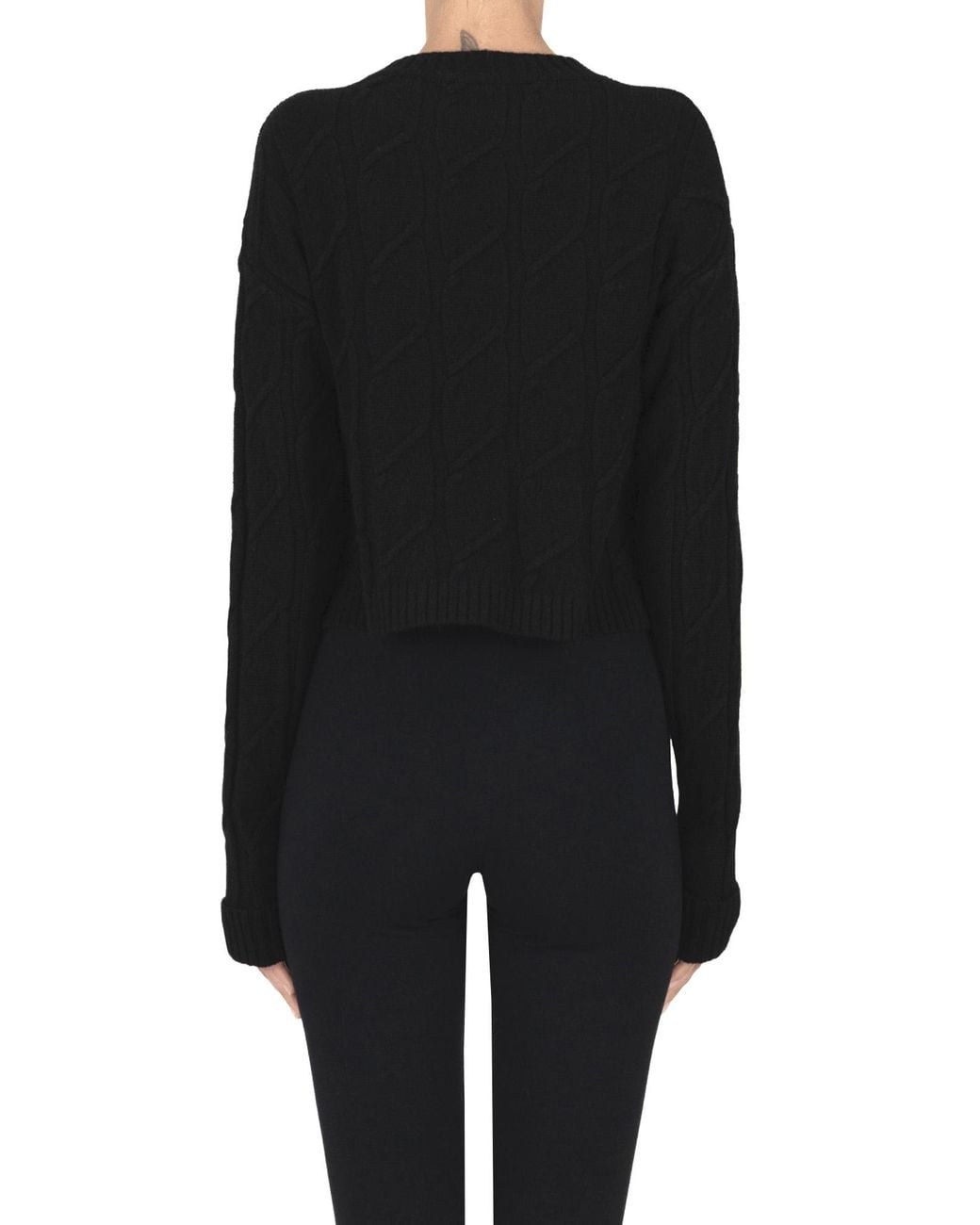 hinnominate Black Cropped Pullover